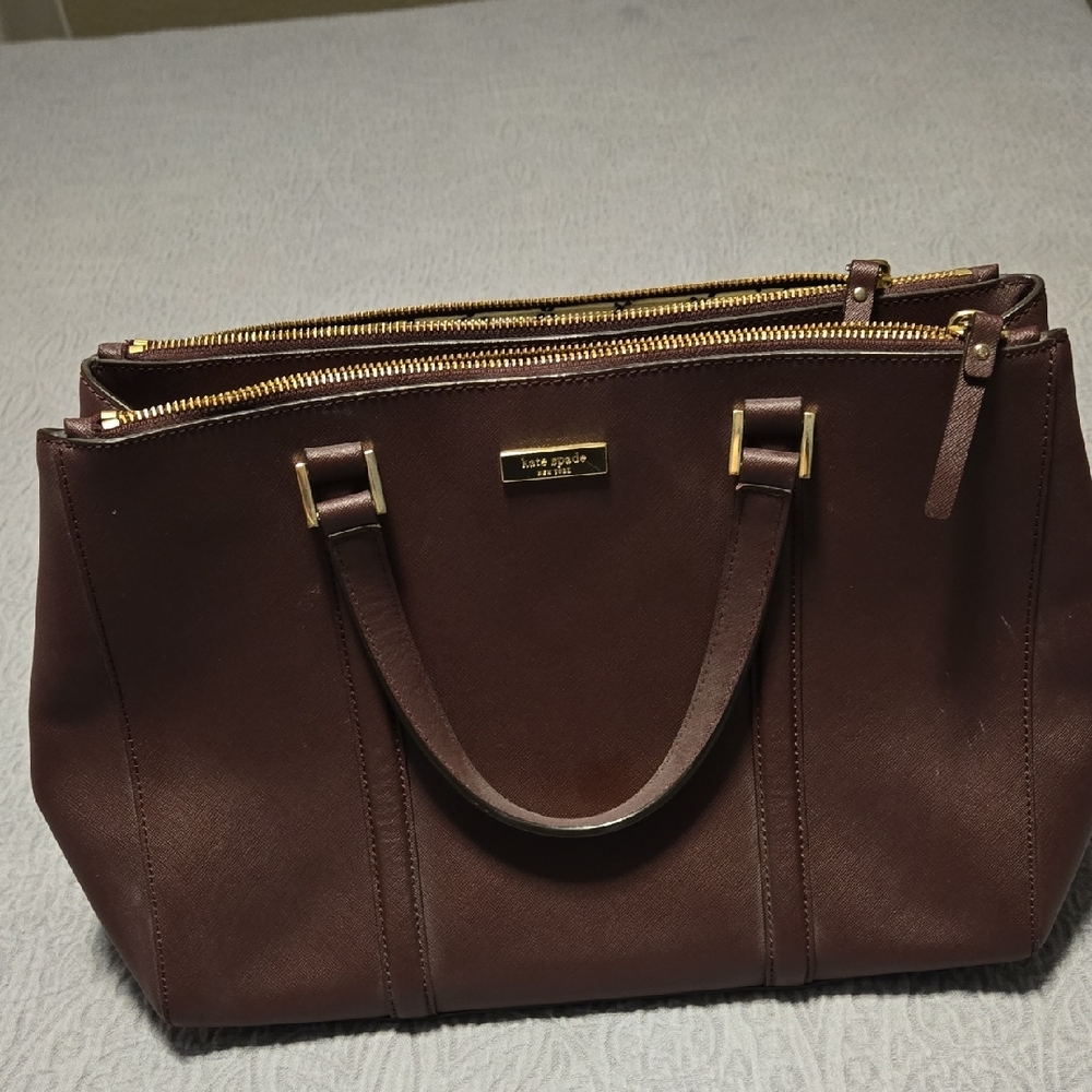 Kate Spade Brown Leather Tote Bag